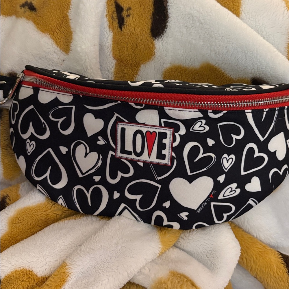 Brighton Black and White Heart Pattern Bag